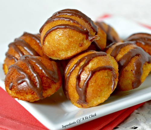 Chocolate Brownie Frosted Donut Holes 3