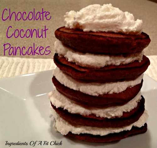 Chocolate Coconut Pancakes 1