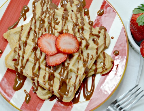 Chocolate Covered Strawberry Waffles 1