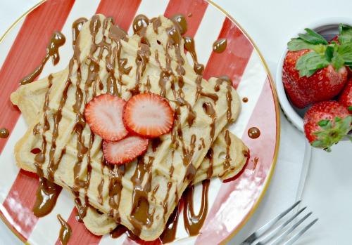 Chocolate Covered Strawberry Waffles 4