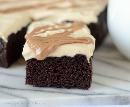 Chocolate Peanut Butter Protein Brownies 3