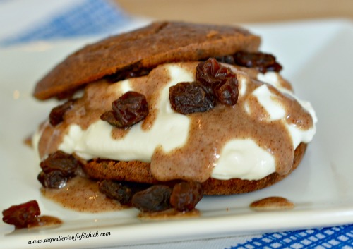Cinnamon Raisin Stuffed Enlgish Muffin 5