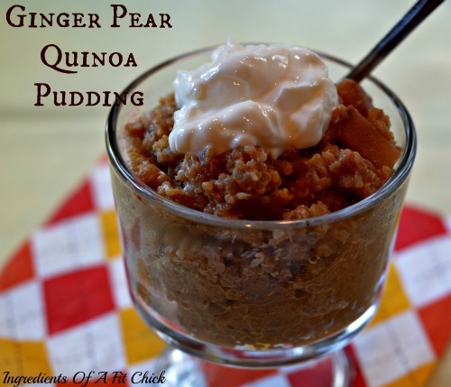 Ginger Pear Quinoa Pudding 1