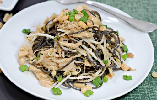 High Protein Chicken Peanut Noodles 4