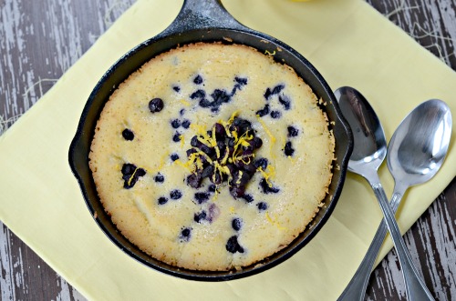 Lemon Blueberry Skillet Cake 2
