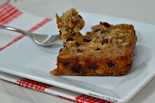 Ooey Gooey Baked Banana Chocolate Chip Oatmeal 6