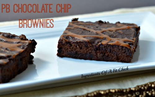 PB Chocolate Chip Brownies 1