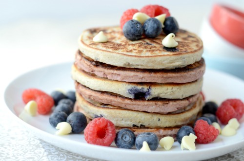 Red White & Blue Protein Pancakes 2