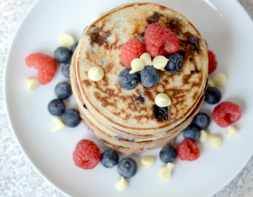 Red White & Blue Protein Pancakes 3