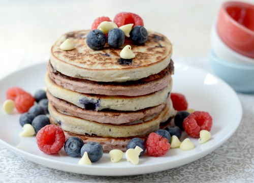 Red White Blue Protein Pancakes 4