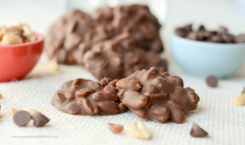 Salted Chocolate Peanut Clusters 1