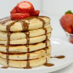 Strawberry Milk Chocolate Chip Protein Pancakes 1