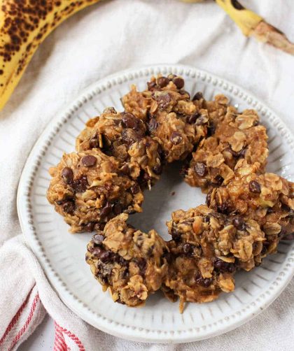 4 ingredient banana oatmeal cookies