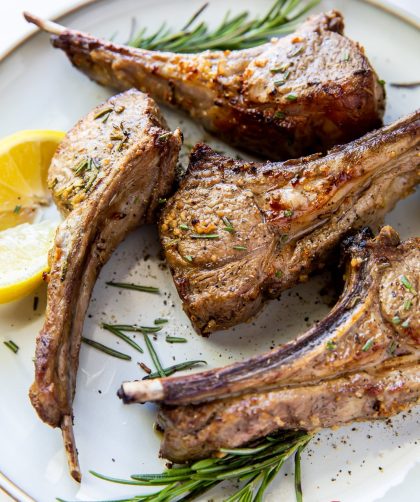 Easy air fryer lamb chops in 13 minutes