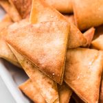 Easy and simple seasoned air fryer pita chips