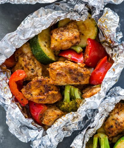 Foil wrapped chicken thighs recipe