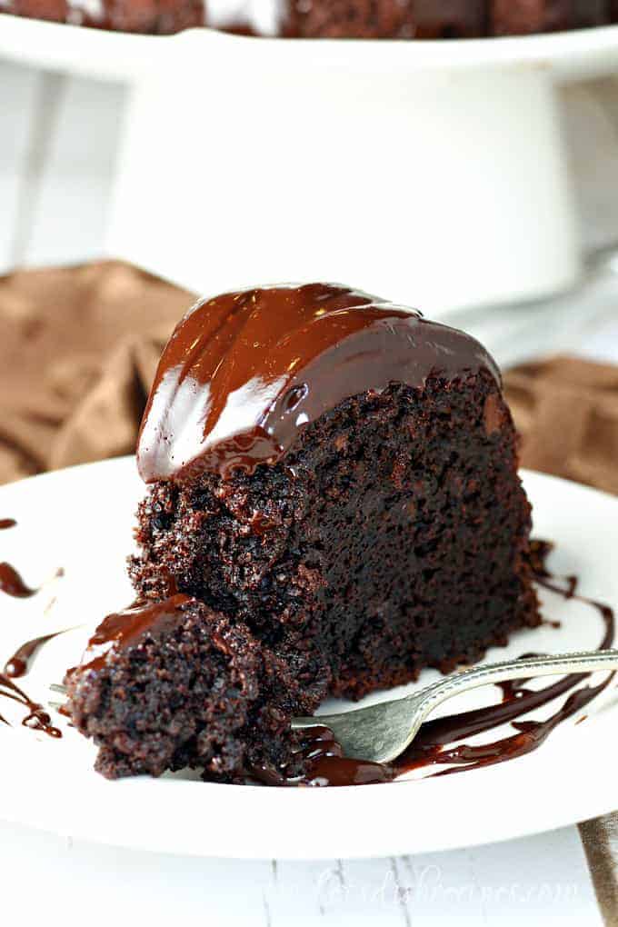 Chocolate bundt cake with cake mix