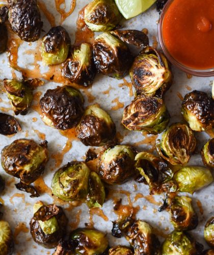 Honey sriracha brussel sprouts