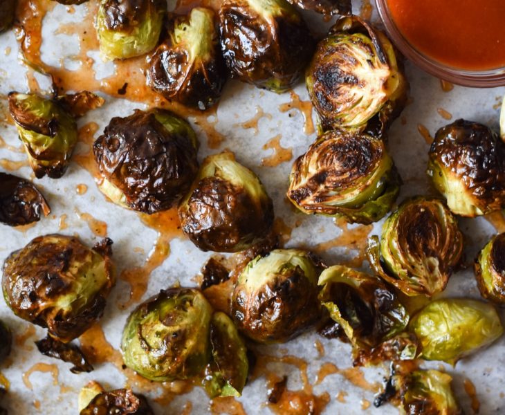 Honey sriracha brussel sprouts