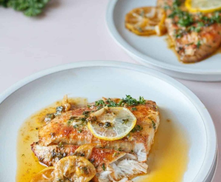 Easy barramundi with lemon butter sauce