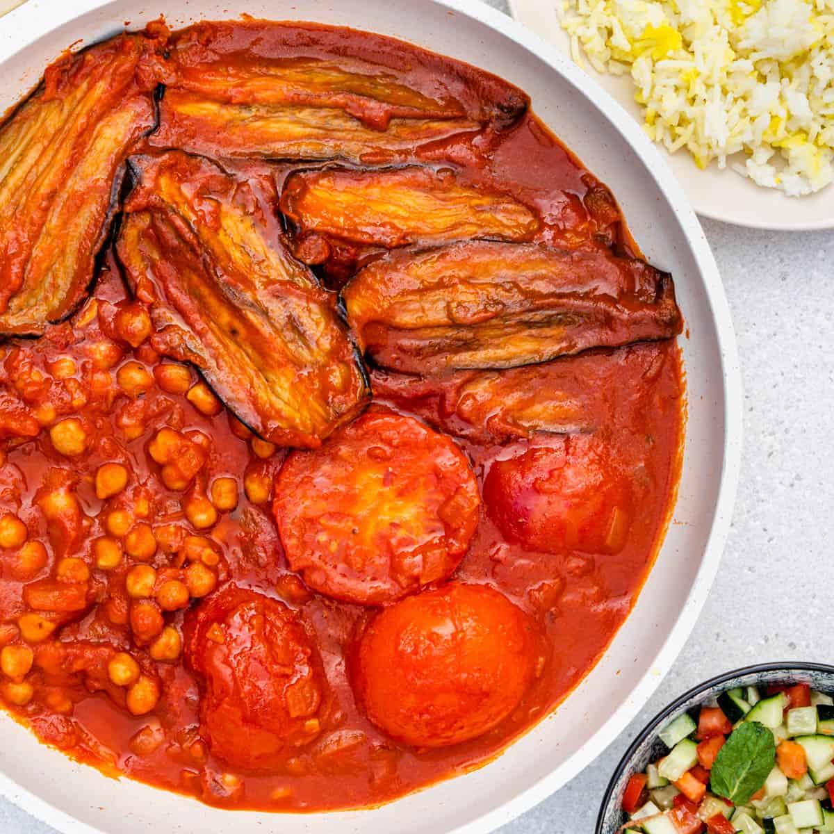 Khoresh gheymeh bademjan persian eggplant stew