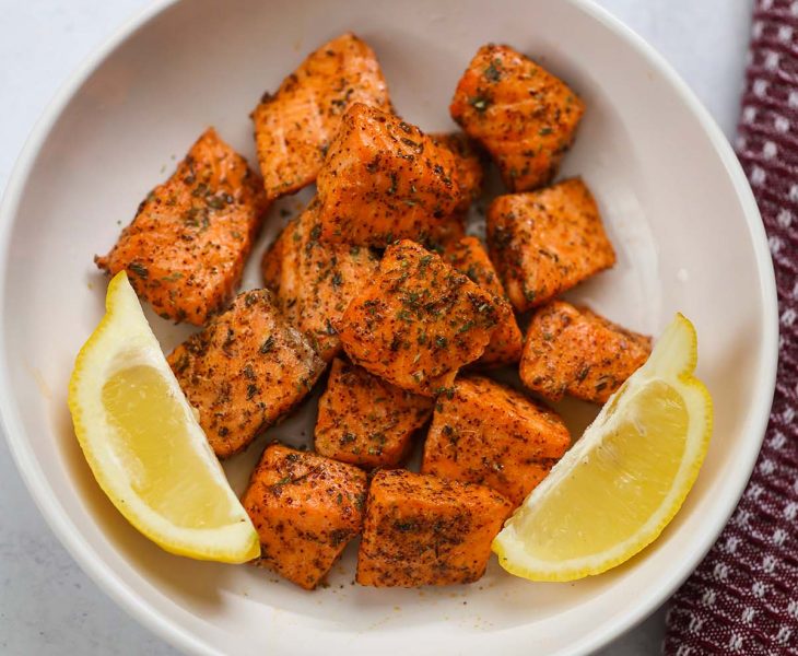 Air fryer salmon nuggets