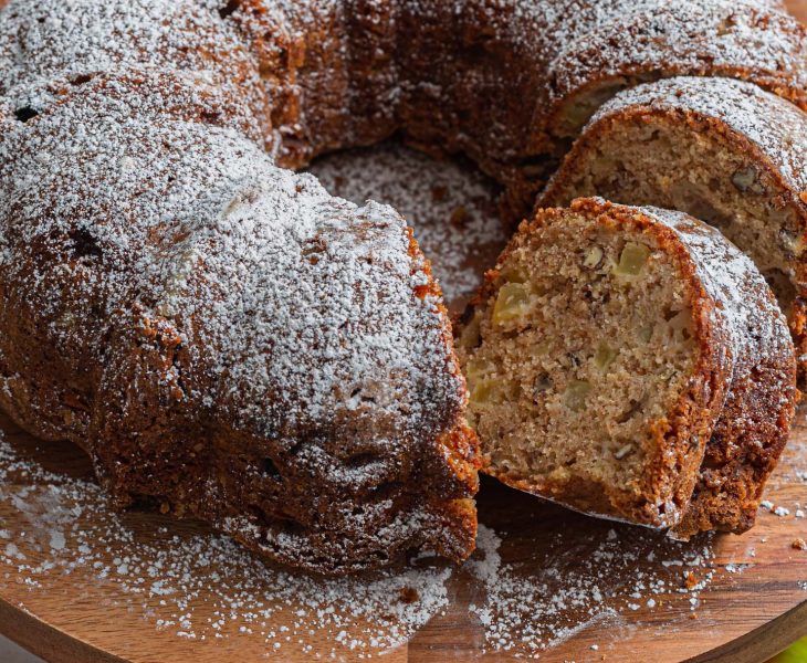 Apple bundt cake with cake mix