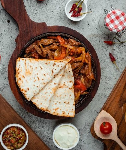 Steak and cheese pita recipe