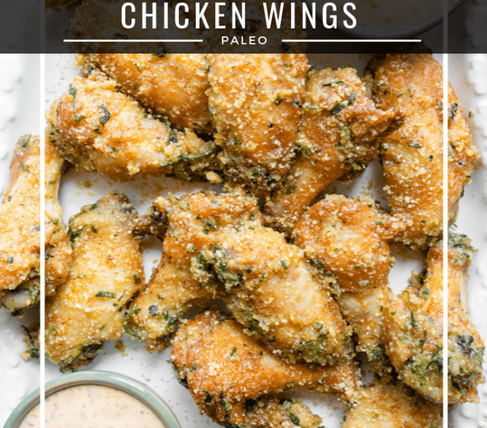 Crispy Keto Air Fryer Garlic Parmesan Chicken Wings Recipe Crispy keto air fryer garlic parmesan chicken wings