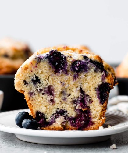 Jumbo buttermilk blueberry muffins