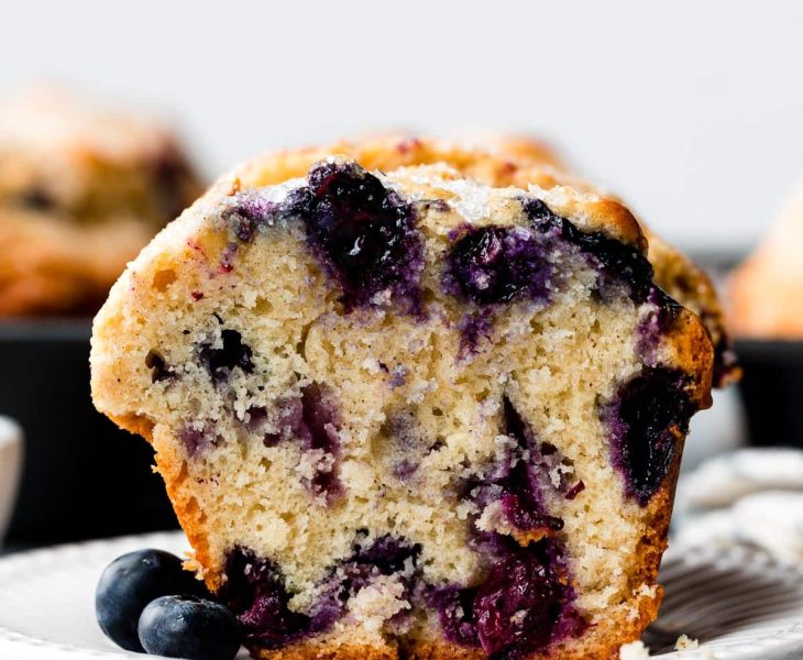 Jumbo buttermilk blueberry muffins