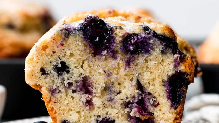 Jumbo buttermilk blueberry muffins