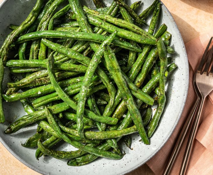 Fresh green beans in air fryer