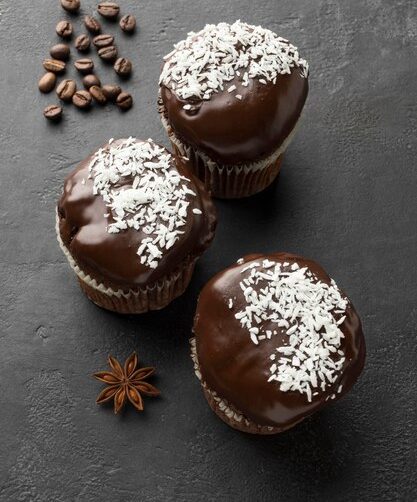 Chocolate cloud cupcakes