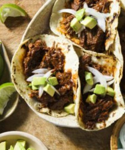 Dutch oven birria tacos