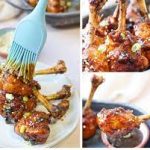 Air fryer sweet and sticky honey garlic chicken drumsticks