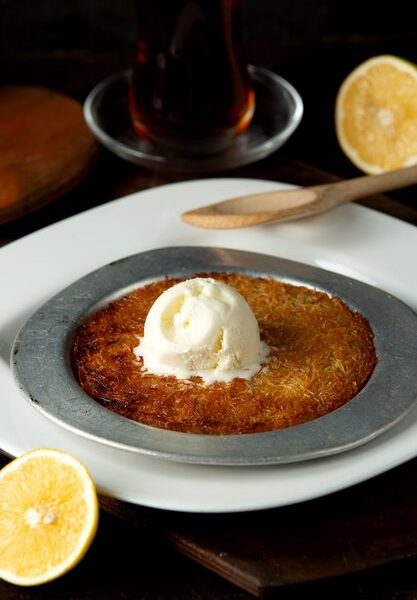 Classic cream filled konafa