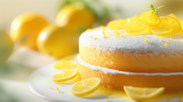 Iced lemon pound cake recipe