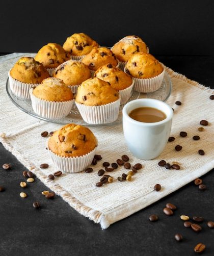 Bakery style chocolate chip muffins recipe