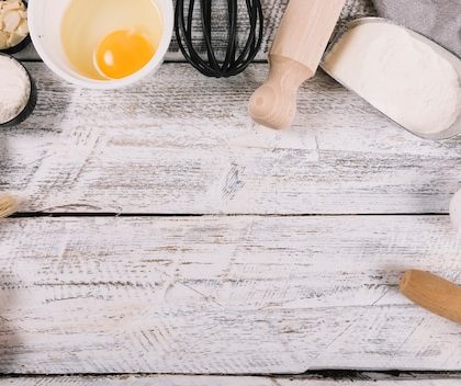 Essential baking ingredients