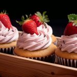 Chocolate strawberry cupcakes